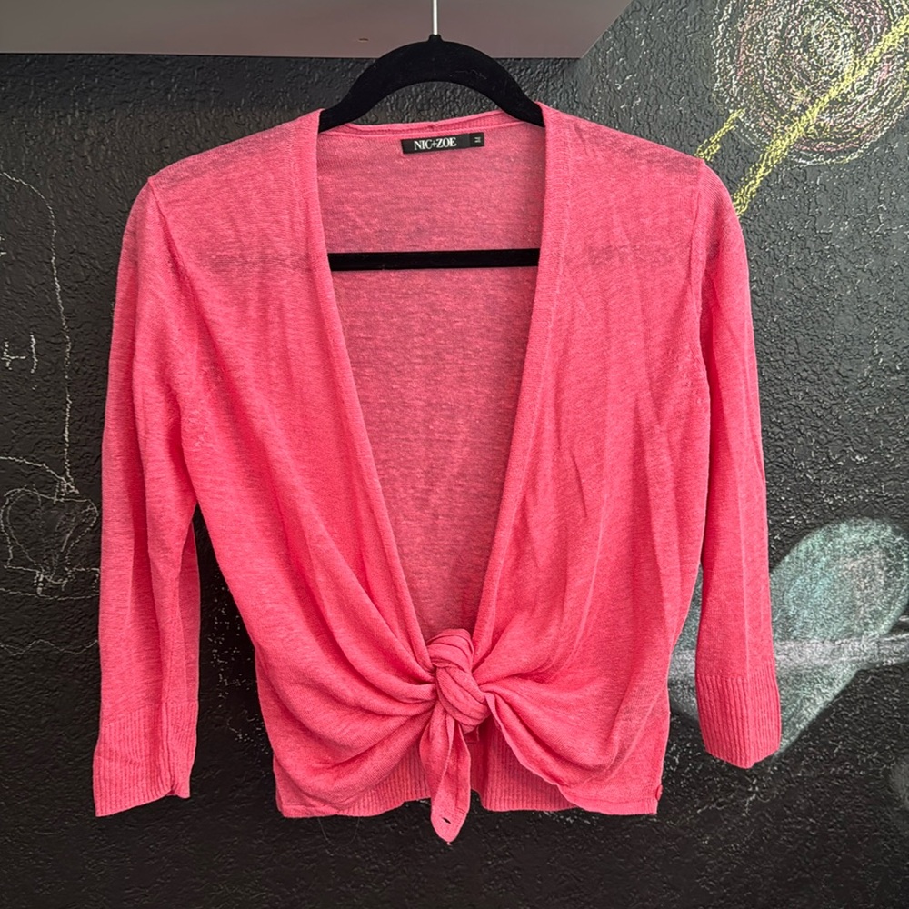 NIC + ZOE Lightweight 'Four Way' Open-Face Cardigan